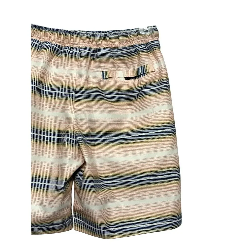 Treasure & Bond Swimming Trunks Mesh Lining Stripes Multicolor Kids M 8/10 NWOT